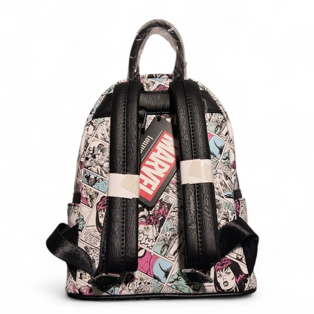 Loungefly Marvel Retro Comics Allover Print Backpack - Picture 4 of 7